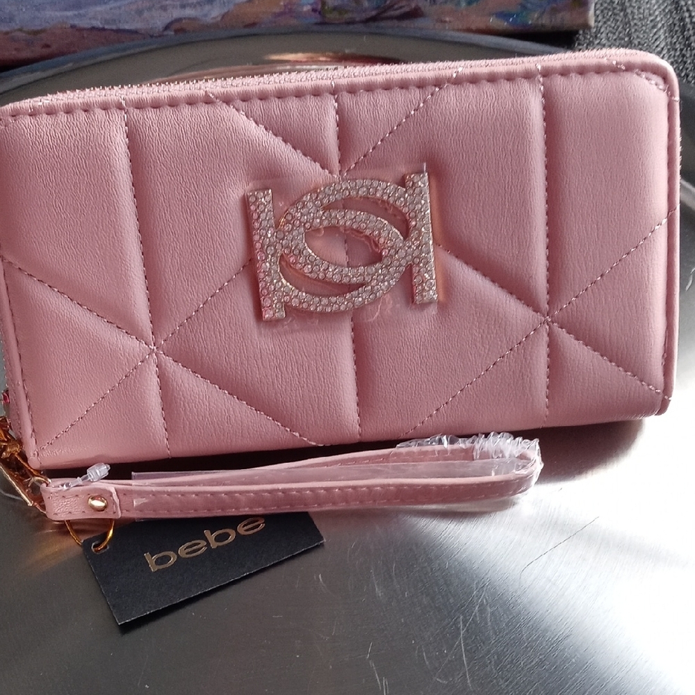 Wallet Long Bebe Elegant Pink Quilted - Picture 7 of 8